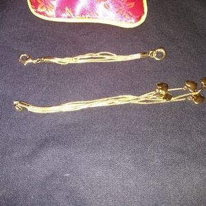 18k yellow gold plated heart charms